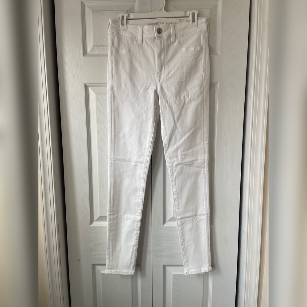 NWT AE Ne(x)t Level High-Waisted Jegging, White